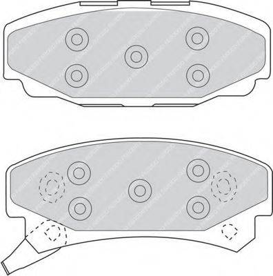 REMSA 054702 Комплект гальмівних колодок, дискове гальмо