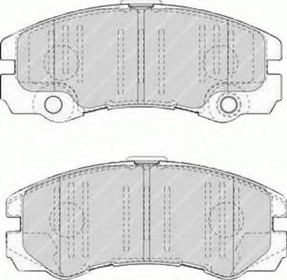 FERODO FSL1511 Комплект гальмівних колодок, дискове гальмо