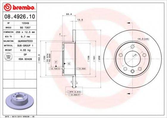 BREMBO 08.4926.10