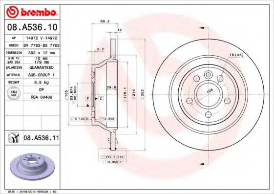 BREMBO 08.A536.10