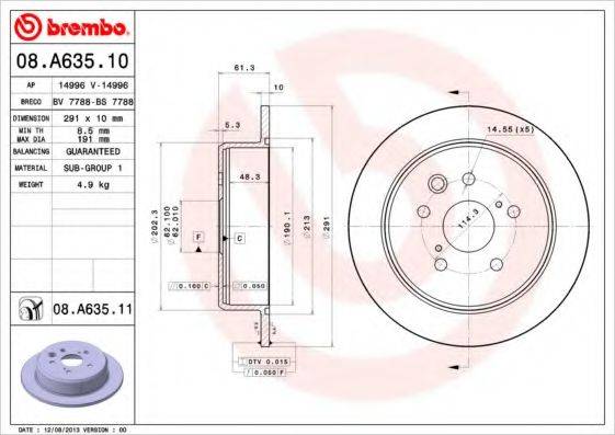 BREMBO 08.A635.10