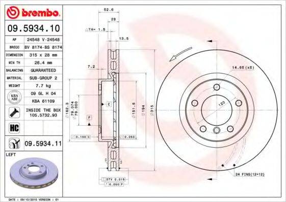 BREMBO 09.5934.10