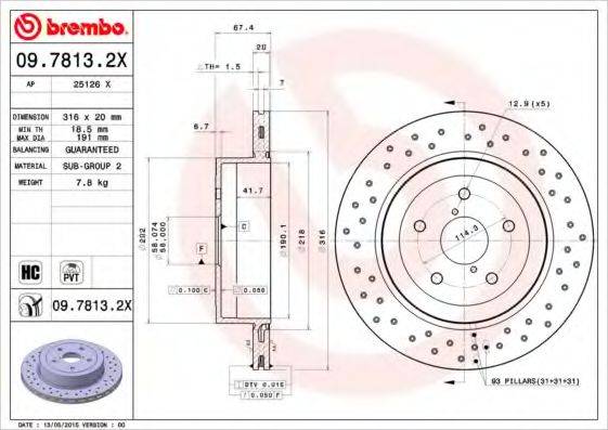 BREMBO 09.7813.2X