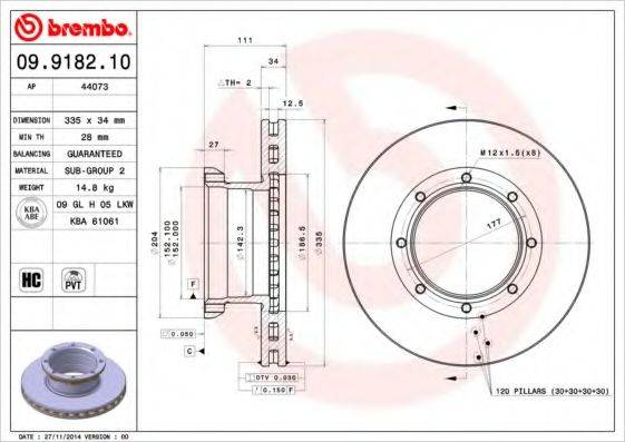 BREMBO 09.9182.10