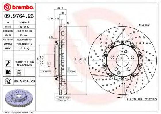 BREMBO 09.9764.23