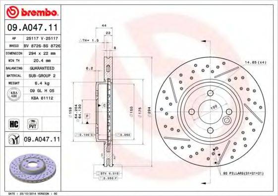 BREMBO 09.A047.11