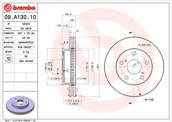 BREMBO 09.A130.10