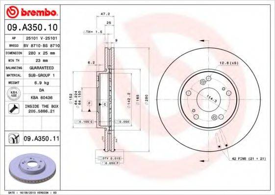 BREMBO 09.A350.10