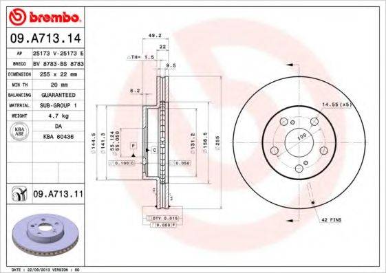 BREMBO 09.A713.14