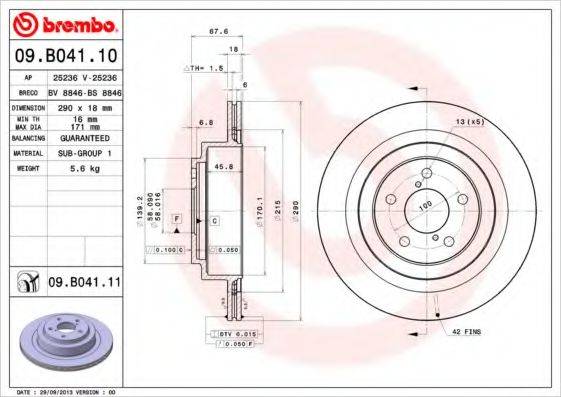 BREMBO 09.B041.11