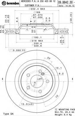 BREMBO 09.B842.31