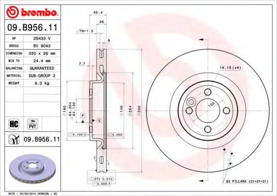 BREMBO 09.B956.11