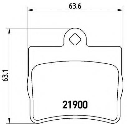 BREMBO P50024 Комплект гальмівних колодок, дискове гальмо