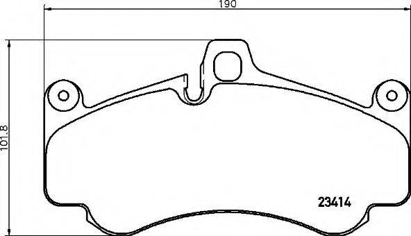 BREMBO P65032 Комплект гальмівних колодок, дискове гальмо