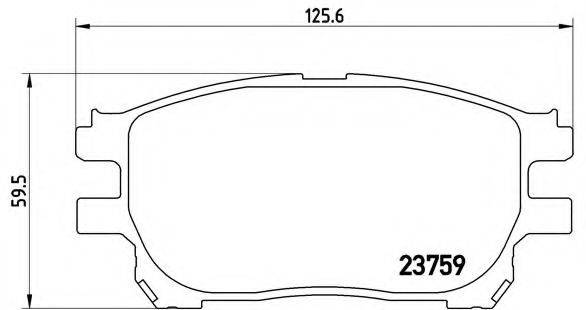 BREMBO P83070 Комплект гальмівних колодок, дискове гальмо