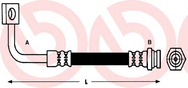 BREMBO T56152 Гальмівний шланг