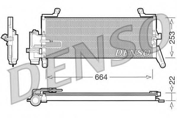 DENSO DCN13011 Конденсатор, кондиціонер