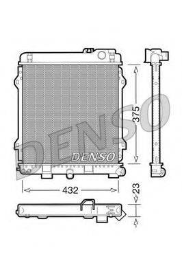 DENSO DRM05031 Радіатор, охолодження двигуна