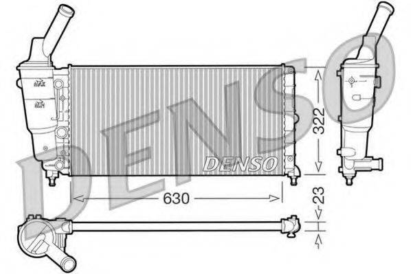 DENSO DRM13005 Радіатор, охолодження двигуна