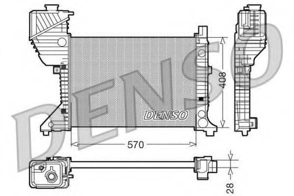 DENSO DRM17016 Радіатор, охолодження двигуна
