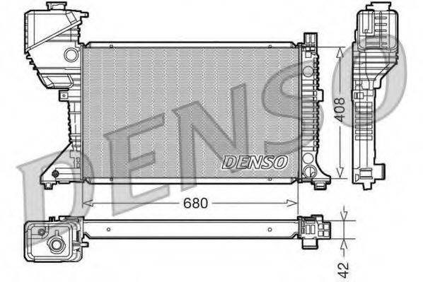 DENSO DRM17017 Радіатор, охолодження двигуна