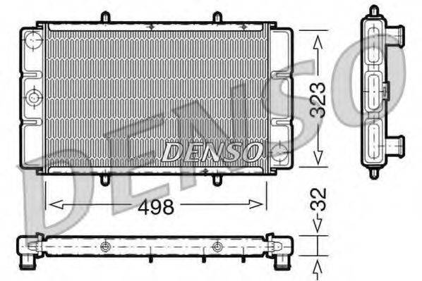 DENSO DRM24010 Радіатор, охолодження двигуна