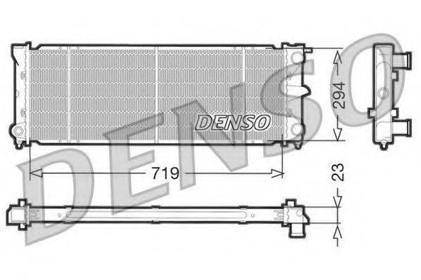 DENSO DRM32026 Радіатор, охолодження двигуна