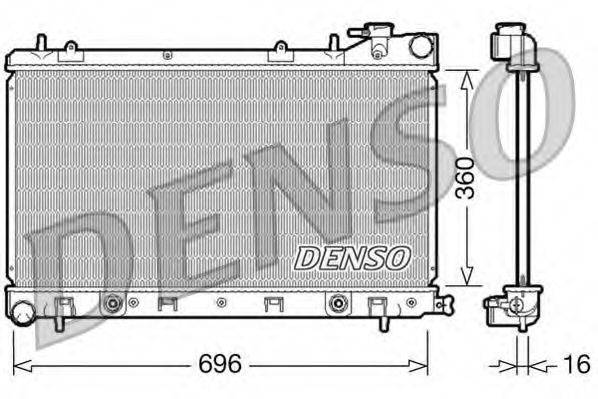 DENSO DRM36002 Радіатор, охолодження двигуна