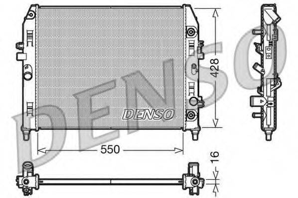 DENSO DRM44009 Радіатор, охолодження двигуна