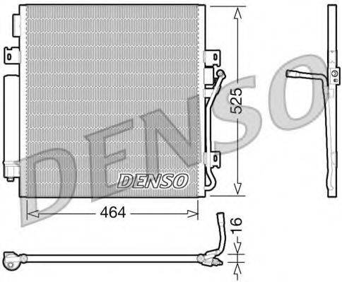 JEEP 68033237AB Конденсатор, кондиціонер