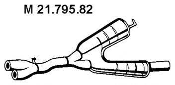 BMW 18 10 1 436 495 Середній глушник вихлопних газів