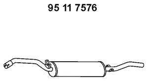 WALKER 17862 Глушник вихлопних газів кінцевий