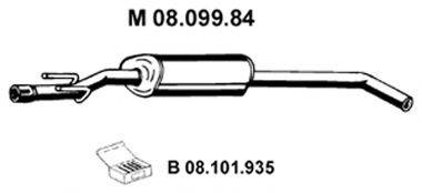 OPEL 5852087 Середній глушник вихлопних газів