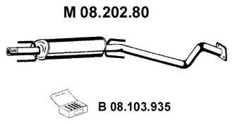 VENEPORTE OP40491 Середній глушник вихлопних газів