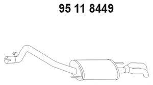 EBERSPACHER 95118449 Глушник вихлопних газів кінцевий