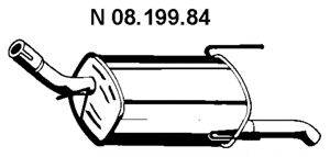 TESH 220643 Глушник вихлопних газів кінцевий