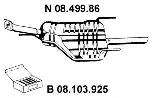 EBERSPACHER 0849986 Глушник вихлопних газів кінцевий