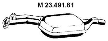 MERCEDES-BENZ 1244900635 Середній глушник вихлопних газів