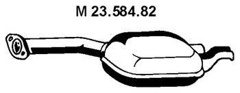MERCEDES-BENZ 1244900615 Середній глушник вихлопних газів
