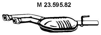 MERCEDES-BENZ 2104906621 Глушник вихлопних газів кінцевий