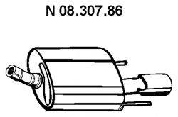 EBERSPACHER 0830786 Глушник вихлопних газів кінцевий