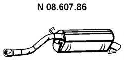 EBERSPACHER 0860786 Глушник вихлопних газів кінцевий