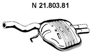 EBERSPACHER 2180381 Глушник вихлопних газів кінцевий