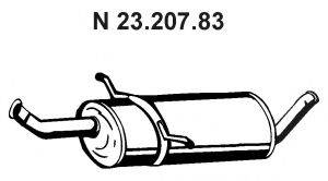 MERCEDES-BENZ 1694906110 Середній глушник вихлопних газів