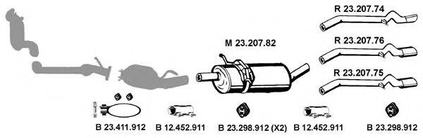 EBERSPACHER 232373 Система випуску ОГ