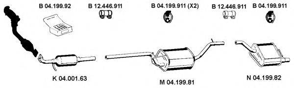 EBERSPACHER 042065 Система випуску ОГ