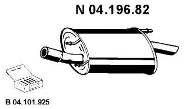 FORD 1076391 Глушник вихлопних газів кінцевий