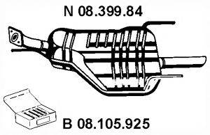 EBERSPACHER 0839984 Глушник вихлопних газів кінцевий