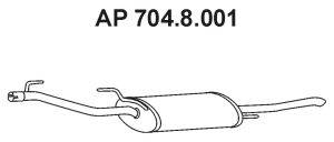 TESH 260576 Глушник вихлопних газів кінцевий