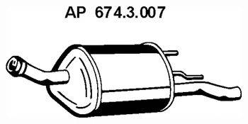 EBERSPACHER 6743007 Глушник вихлопних газів кінцевий